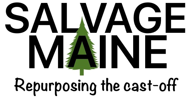 The logo for Salvage Maine