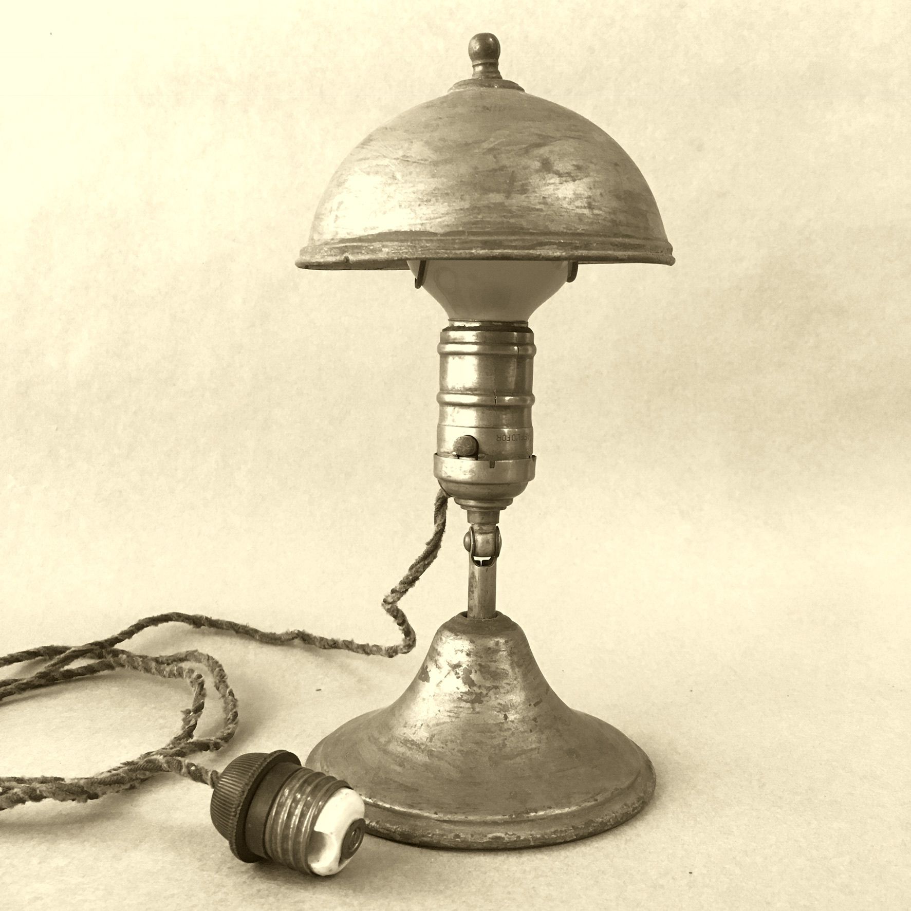 Early 20th century  electric table lamp made in NY., NY.